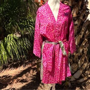 Reworked Vintage Sari Robe Kimono